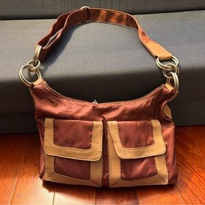 Lesportsac crossbody leather trim